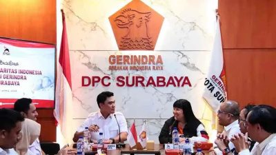Silaturahmi Politik Gerindra dan PSI Surabaya, Komitmen Kawal Program Pemerintah